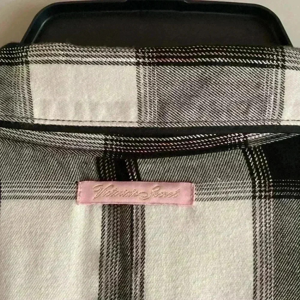 Victoria's Secret XL Buffalo Plaid Short romper Jumpsuit One Piece - Picture 13 of 14